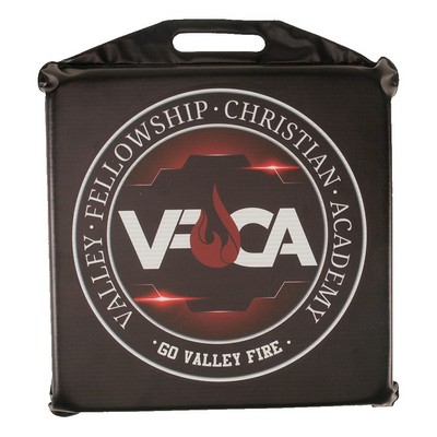 Square Vinyl Stadium Seat Cushion, Full Color Imprint (14"x14"x2")