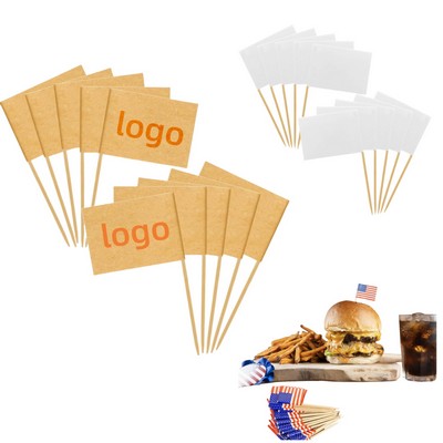 Customizable Decorative Toothpick Flag
