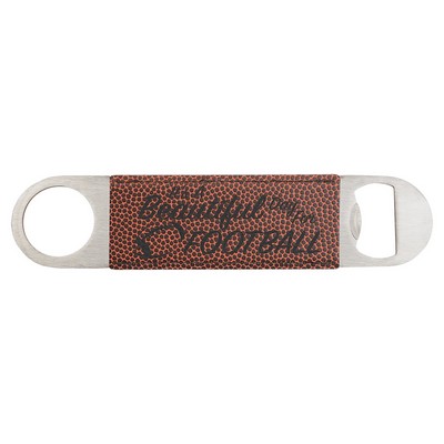 1.5" x 7" Football Leatherette Bottle Opener
