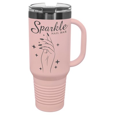 PC 40 oz. Blush/Ghost Black ION-Plated Travel Mug