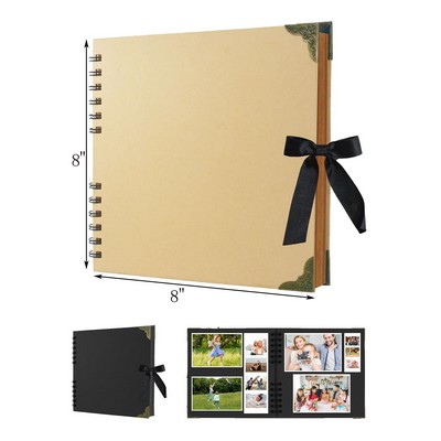 Scrapbook Album 8 x 8 Inch Scrap Book 60 Blank Pages Scrapbooks Hardcover Photo Album Scrapbook