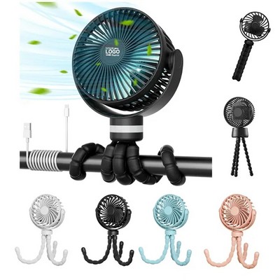Mini Octopus Portable Stroller Fan