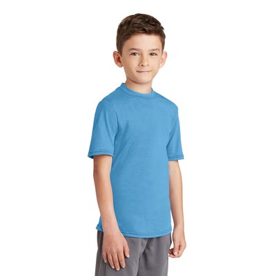 Port & Company Youth Performance Blend Tee.
