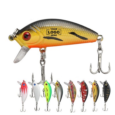 Compact ABS Fishing Lure with Triple Hooks
