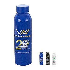 "STREAMLINER" 22 OZ Recycled Aluminum Bottle With Low - Prile Lid