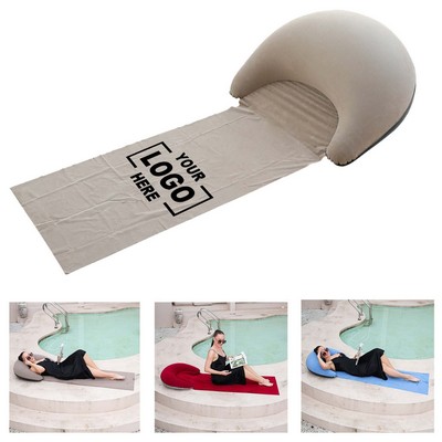 Inflatable Headrest Beach Mat