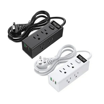 4ft Surge Protector with 6 AC Outlets & 3 USB Ports