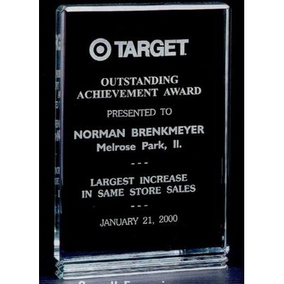 Classic Series Free Standing Jade Acrylic Award (6"x8 1/2")