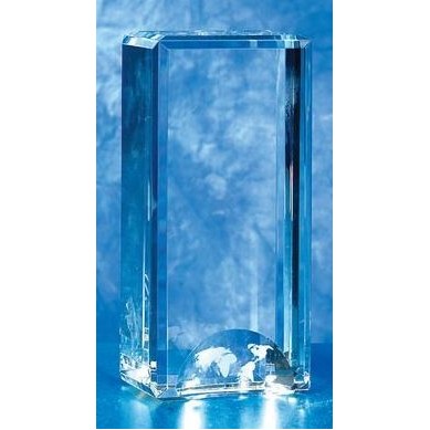 6" Crystal Rising Globe Award