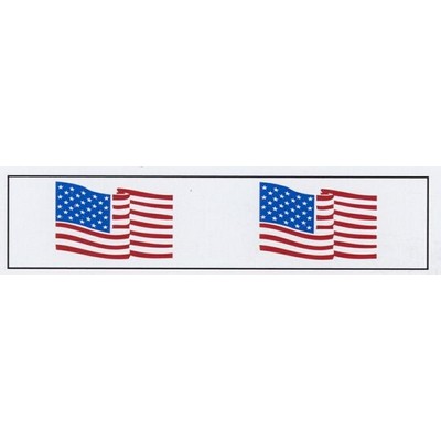 Stock Imprinted Polypro Tape 2" x 1000yds (USA Flag)