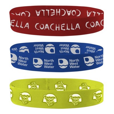 1" Dye-Sublimated Stretchy Elastic Headband