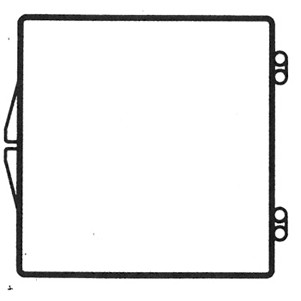 Rigid Clear Hinged Plastic Box (2 9/16"x2 9/16"x2 7/8")