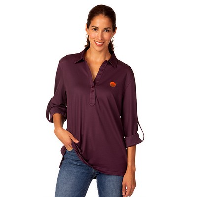 Zorrel® Ladies Oxford Syntrel™ Long Sleeve Tunic Shirt