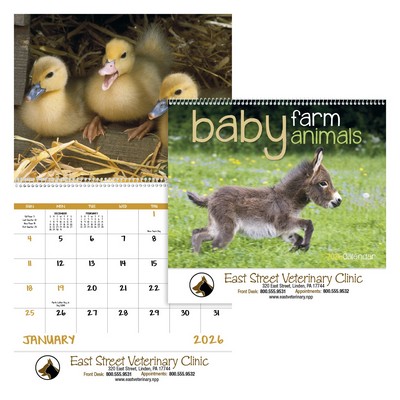 Baby Farm Animals - Spiral