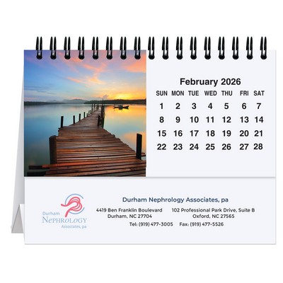 Serene Sunsets Tent Desk Calendar (5 13/16"x4½")