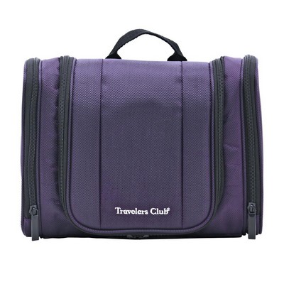 Travelers Club® Adare Hanging Toiletry Kit with Pockets, Purple