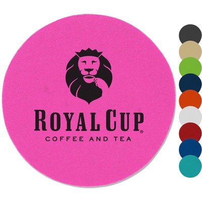 4" USA Printed Round Coaster w/Custom Logo Foam