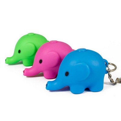 Elephant LED Sound Keychain