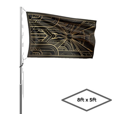 Single-Sided Dye Sublimation 1-Layer 8ft x 5ft Flag