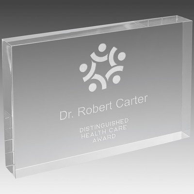 5" X 7" Clear Rectangle Square Cut Acrylic