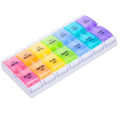 AM PM Weekly 7 Day Pill Organizer