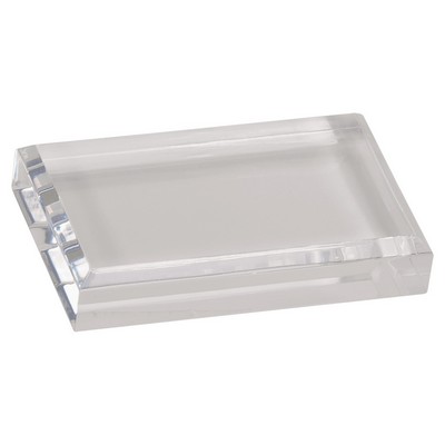 4" x 2.5" Clear Acrylic Paperweight