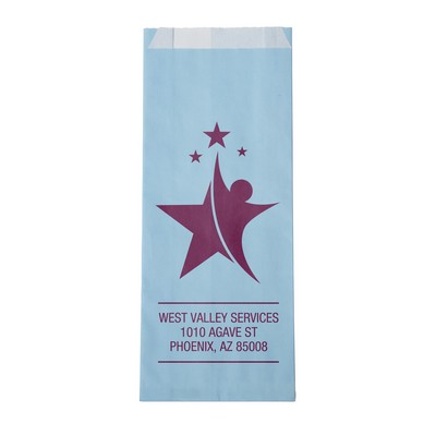 5" x 12" x 2" One-color Colored Paper Bag Blue