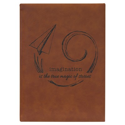 7" x 9 3/4" Rawhide Leatherette Journal-Lined Paper
