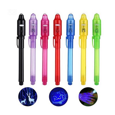 Invisible Ink UV LED Light Ballpen for Secret Writing