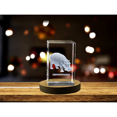 Majestic Hippo Crystal Carvings | Exquisite Gems Etched with Powerful Herbivores