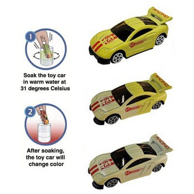 1:64 Die-cast Changing Color Yellow Racer _With water
