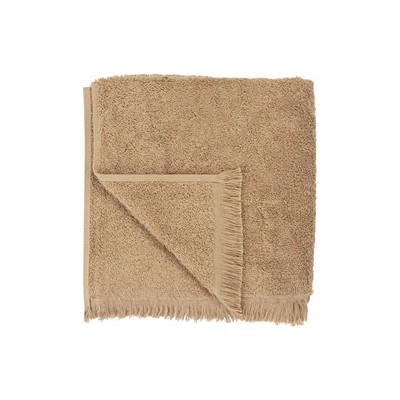 blomus FRINO Tan Fringed Organic Cotton Terry X-Large Hand Towel