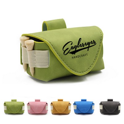 Premium Synthetic Leather Golf Ball Case