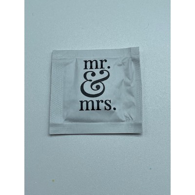 Stock "Mr. & Mrs." Moist Towelettes (Pack of 50)