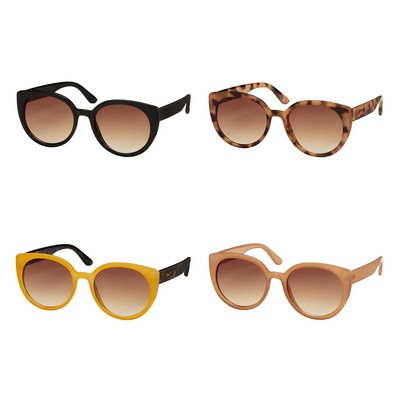 Rose Women's Round Cat Eye Sunglasses
