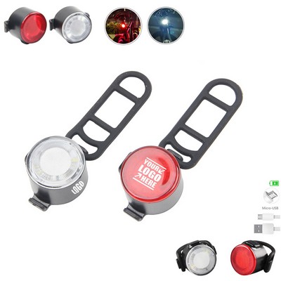 Portable LED Light with Strobe Function and Secure Mounting for Bicycles