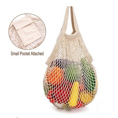 Foldable Cotton Mesh Shopping Bag