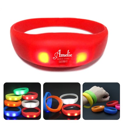 Sound-activated Glow Led Silicone Bracelet