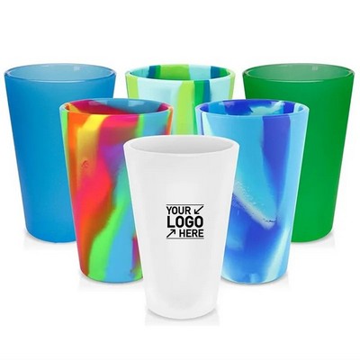 16oz Flexible Unbreakable Silicone Drinking Cups