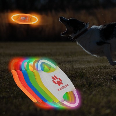 USB Rechargeable LED Flying Disc Dog Toy