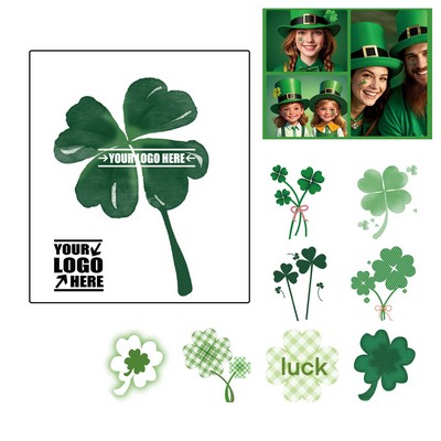 St. Patrick's Day Shamrock Temporary Tattoos & Face Stickers