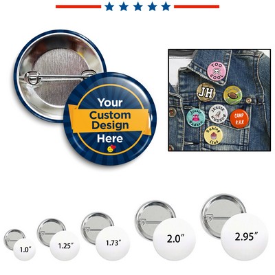 Full Color Pin Back Custom Button
