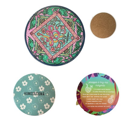 MOQ100 Custom Ceramic Absorbent Coaster