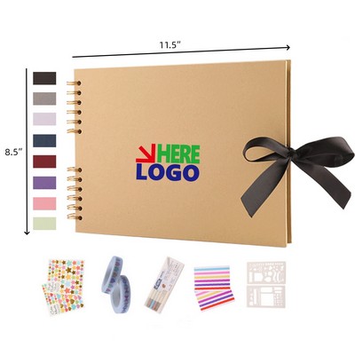 11.5 x 8.5 Inch Scrapbook Photo Album 80 Pages