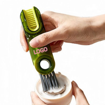 Color Box Package Multi Function U Shape Silicone Rotatable Brush