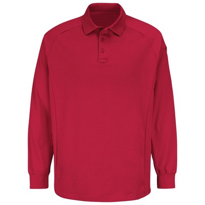 Unisex New Dimension® Special Ops Long Sleeve Polo Shirt - Red