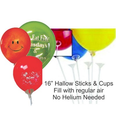 16" Sticks & Cups for Balloons