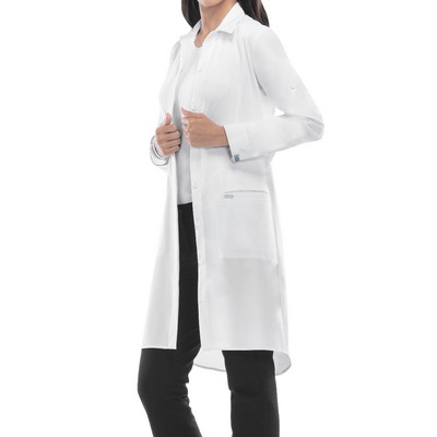 Infinity - Women's Two-Pocket 40" Full-Length Button Cuff Sleeves Lab Coat