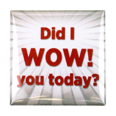 USA Made Square Celluloid Button (2")