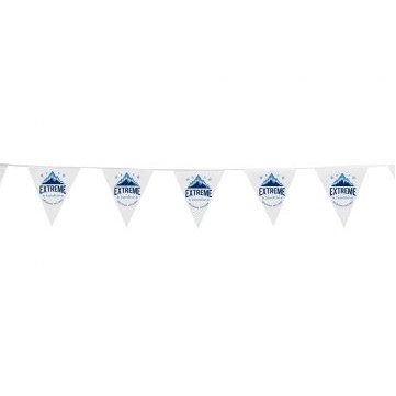15' Triangle Pennant String - 1 Side Imprint